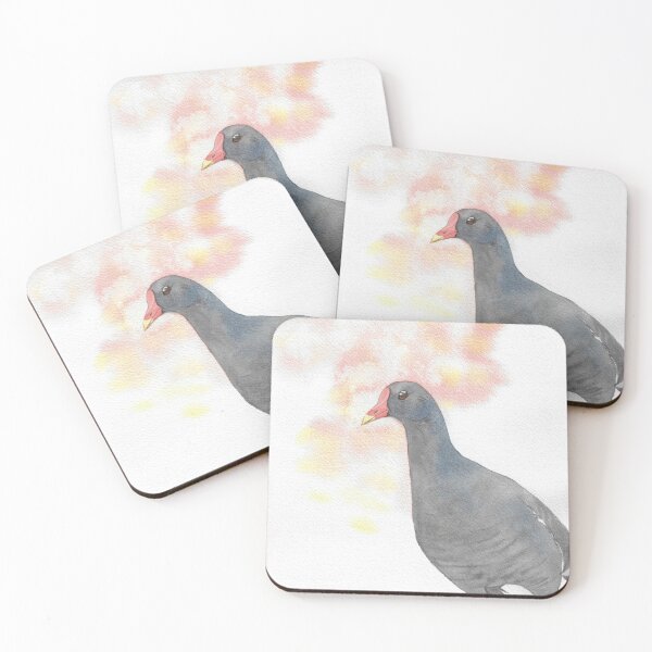 Item preview, Moorhen in watercolor designed and sold by L'Atelier Oranjade.