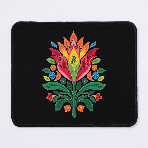 Item preview, Łowicz Rebirth | Slavic Folk Wycinanki Flower Bud | Colorful Spring Design designed and sold by YvkafromPoland.