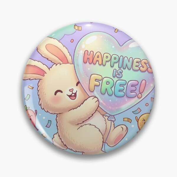 Item preview, International Day of Happiness: Cute Mee Joyful Bunny, Maximalist Dopamine Decor designed and sold by Cute Mee .