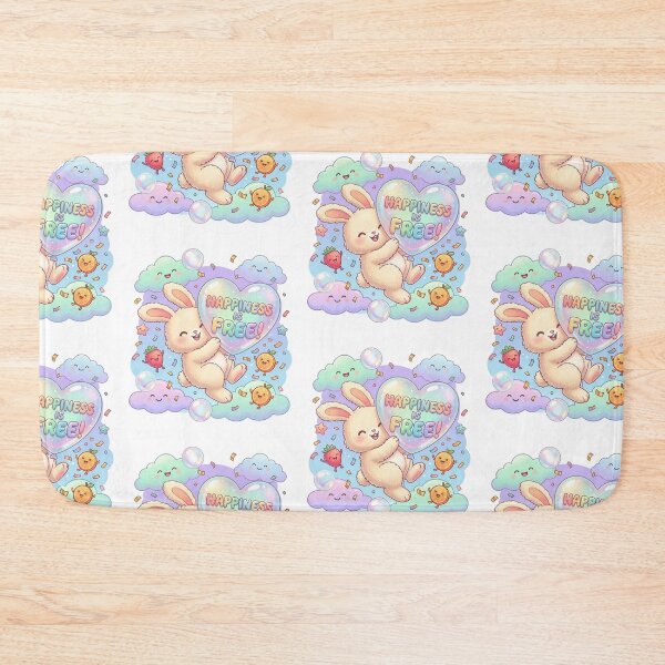 Item preview, International Day of Happiness: Cute Mee Joyful Bunny, Maximalist Dopamine Decor designed and sold by Cute Mee .
