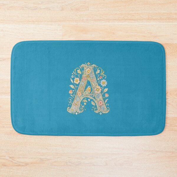Item preview, Floral Letter A with Bird designed and sold by PallaviS.