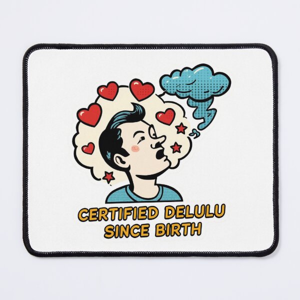 Item preview, Delulu Is The Solulu Sticker | Funny Meme Aesthetic | In My Delulu Era 2026 | Kpop Delusional Girl Vibes v2 designed and sold by CosmicNook1.