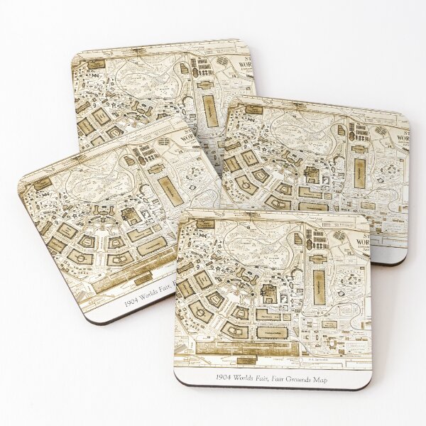 Item preview, St.Louis, Missouri, June 10, 1904, Worlds Fair, Fair Grounds Map designed and sold by AMacGPhilly.