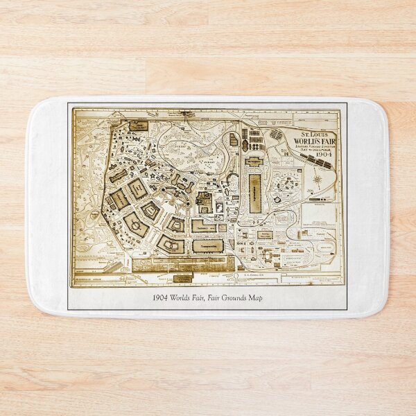 Item preview, St.Louis, Missouri, June 10, 1904, Worlds Fair, Fair Grounds Map designed and sold by AMacGPhilly.