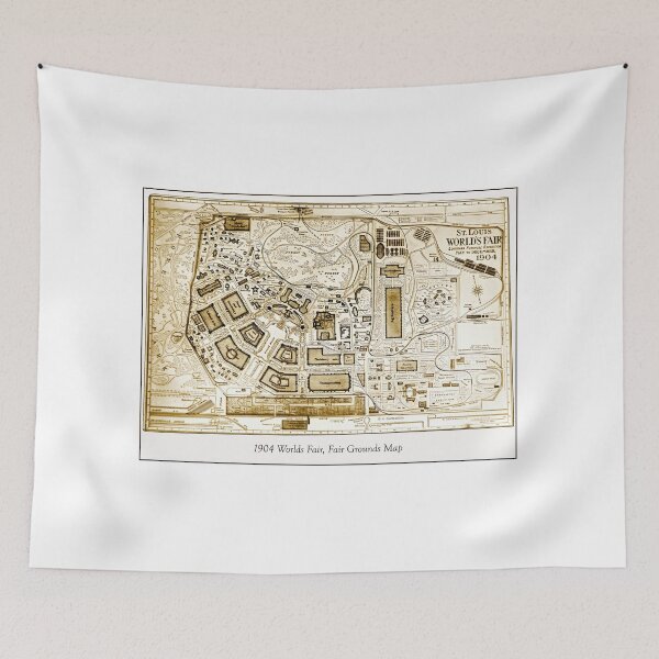 Item preview, St.Louis, Missouri, June 10, 1904, Worlds Fair, Fair Grounds Map designed and sold by AMacGPhilly.
