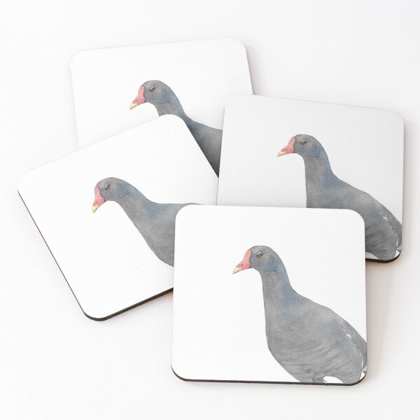 Item preview, Moorhen in watercolor designed and sold by L'Atelier Oranjade.
