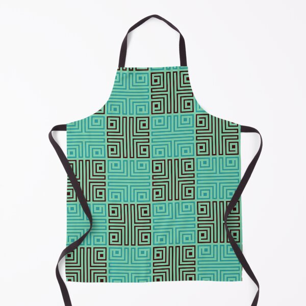 Item preview, Green Oceanic Folk Checkered - Aztec Samoan Tiki  - Retirement Gifts for Mom designed and sold by RoyalStarsPatts.