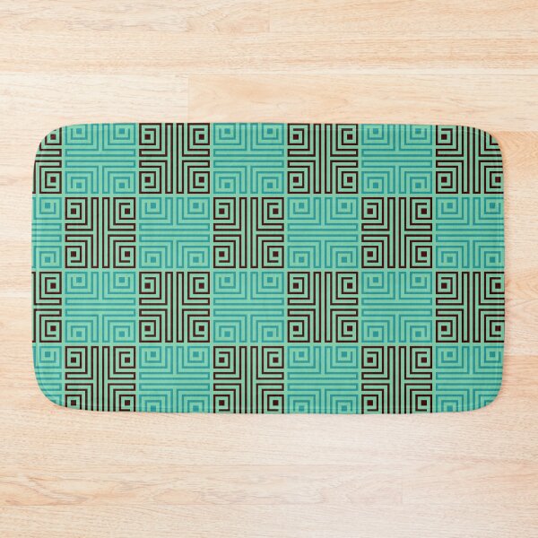 Item preview, Green Oceanic Folk Checkered - Aztec Samoan Tiki  - Retirement Gifts for Mom designed and sold by RoyalStarsPatts.