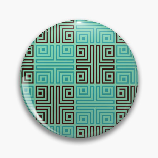 Item preview, Green Oceanic Folk Checkered - Aztec Samoan Tiki  - Retirement Gifts for Mom designed and sold by RoyalStarsPatts.