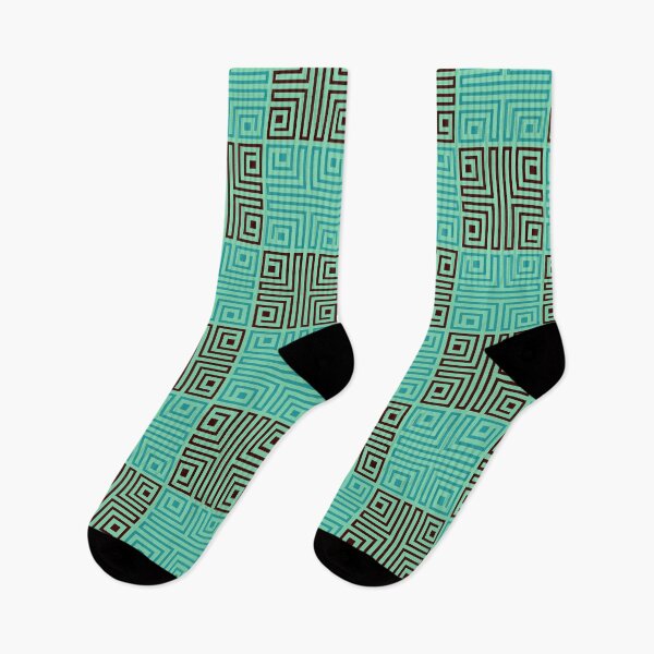 Item preview, Green Oceanic Folk Checkered - Aztec Samoan Tiki  - Retirement Gifts for Mom designed and sold by RoyalStarsPatts.
