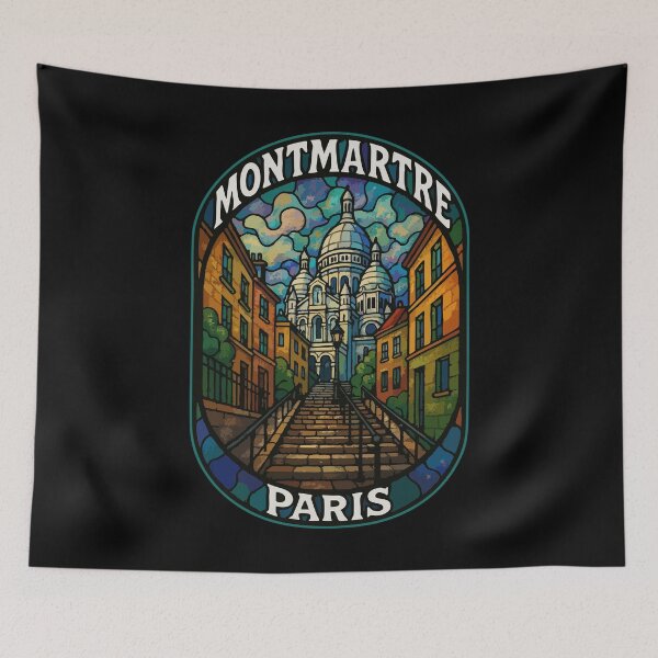 Item preview, Montmartre Paris Stained Glass Art designed and sold by TomFrontierArt.