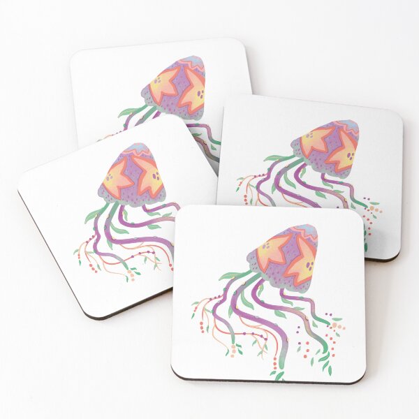 Item preview, Floral Jellyfish Summer Vibe Nature Art designed and sold by FaliushART.