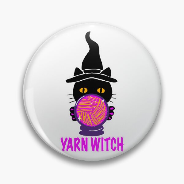 Item preview, Yarn Witch Cat Sticker designed and sold by ArtyWares.