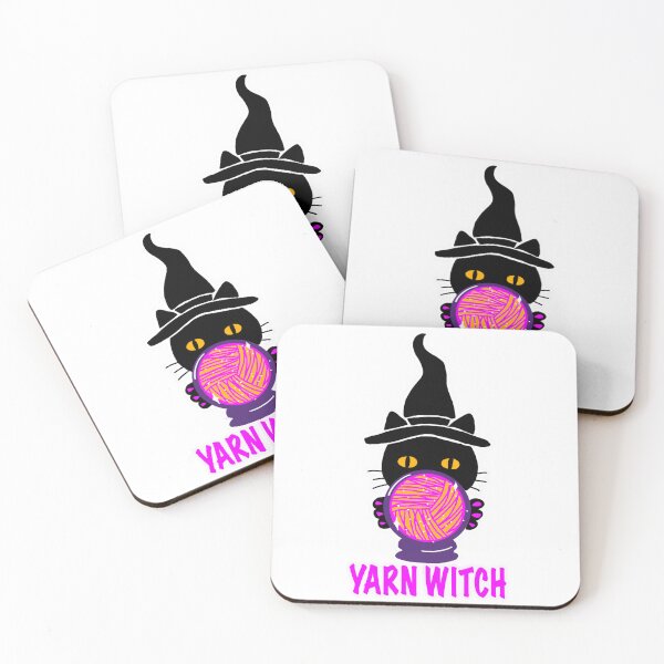 Item preview, Yarn Witch Cat Sticker designed and sold by ArtyWares.