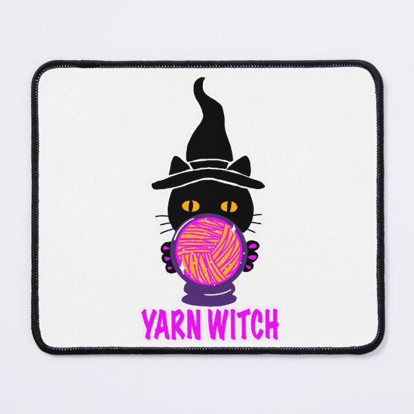 Item preview, Yarn Witch Cat Sticker designed and sold by ArtyWares.