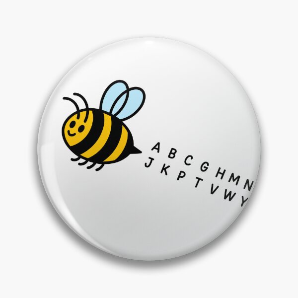 Item preview,   Spelling Bee Missing Letters Alphabet – Funny Bee Design designed and sold by AleksandraJac05.