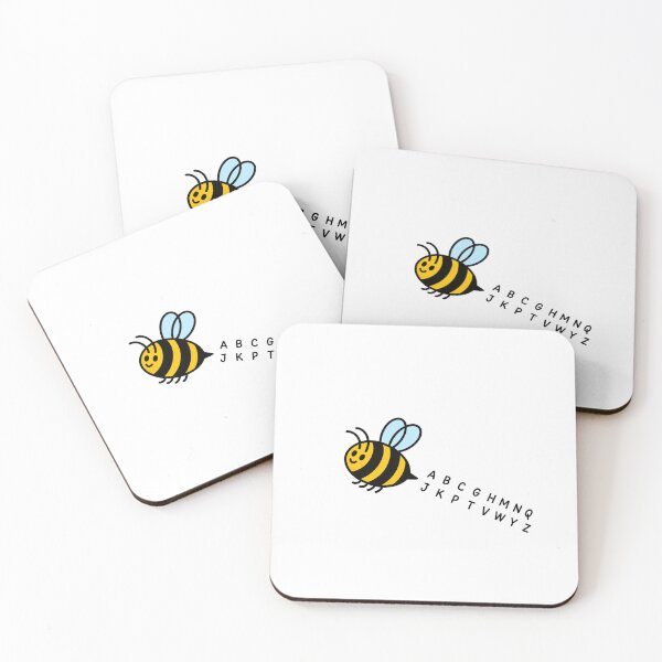 Item preview,   Spelling Bee Missing Letters Alphabet – Funny Bee Design designed and sold by AleksandraJac05.