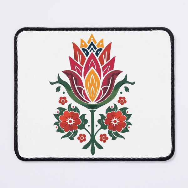 Item preview, Łowicz Rebirth | Slavic Folk Wycinanki Flower Bud | Colorful Spring Design designed and sold by YvkafromPoland.