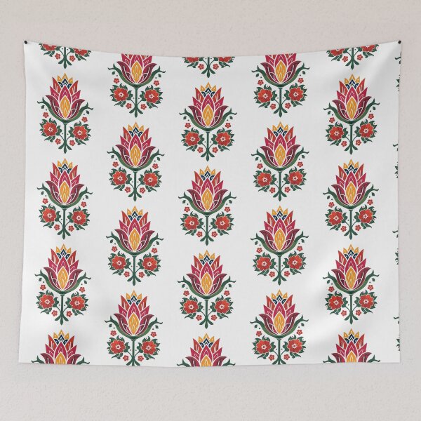 Item preview, Łowicz Rebirth | Slavic Folk Wycinanki Flower Bud | Colorful Spring Design designed and sold by YvkafromPoland.