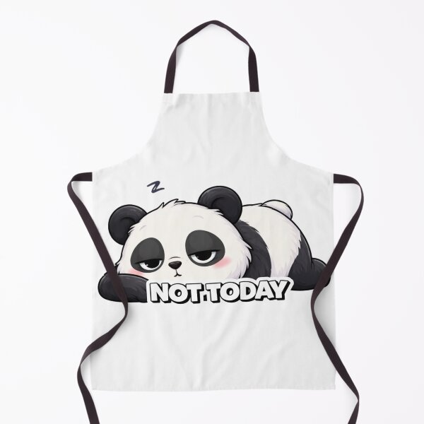 Item preview, Not Today tired panda funny lazy design designed and sold by LazyMoodStudio.