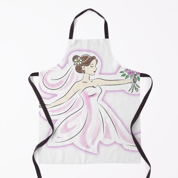Item preview, Romantic Dancing Bride with Pink Flowers Wedding Sticker designed and sold by pn_terest.