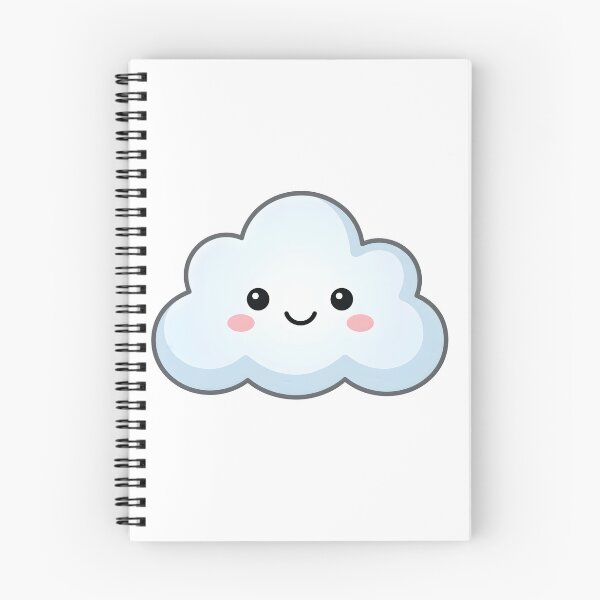 Item preview, Happy Kawaii Cloud - Cute Minimalist Smiling Cloud Art designed and sold by Cute Mee .