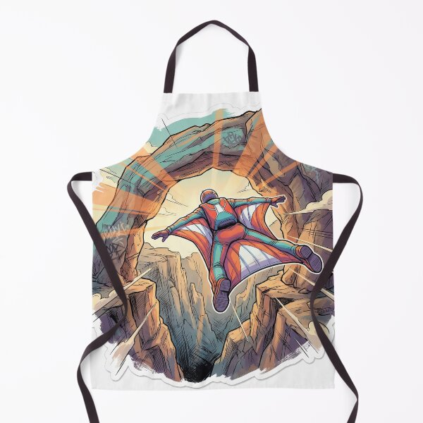 Item preview, Wingsuit Vertige Canyon – Illustration Street Art Pop Art Manga Extreme designed and sold by PLUSHIWORLDtm.