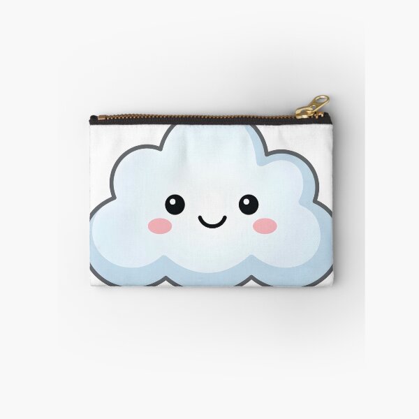 Item preview, Happy Kawaii Cloud - Cute Minimalist Smiling Cloud Art designed and sold by Cute Mee .