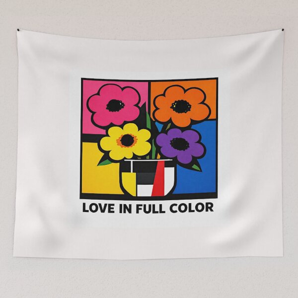 Item preview, Love in Full Color – Some Bauhaus Floral Geometry #1 designed and sold by Helios Be. Lavsh.