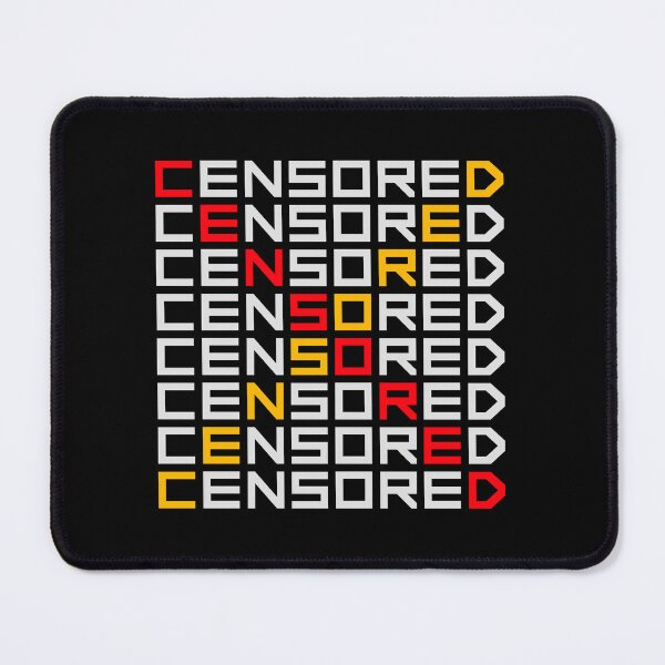Item preview, Censored Funny Bold Statement Freedom Speech Logo designed and sold by shirt-o-mat.