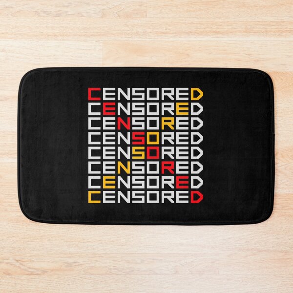 Item preview, Censored Funny Bold Statement Freedom Speech Logo designed and sold by shirt-o-mat.