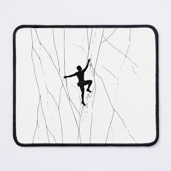 Item preview, Sport climber boulders on an artistic design on a rock face designed and sold by Bouldershop.