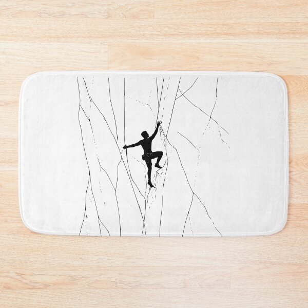 Item preview, Sport climber boulders on an artistic design on a rock face designed and sold by Bouldershop.