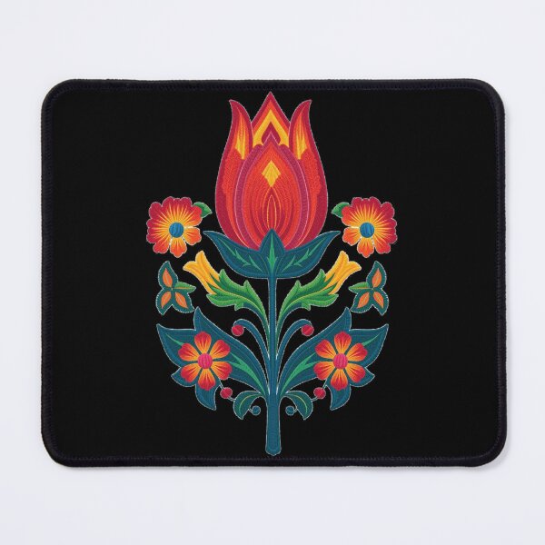 Item preview, Łowicz Rebirth | Slavic Folk Wycinanki Flower Bud | Colorful Spring Design designed and sold by YvkafromPoland.
