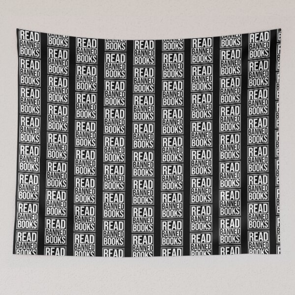 Item preview, Read Banned Books Funny Bold Free Speech Quote Logo designed and sold by shirt-o-mat.