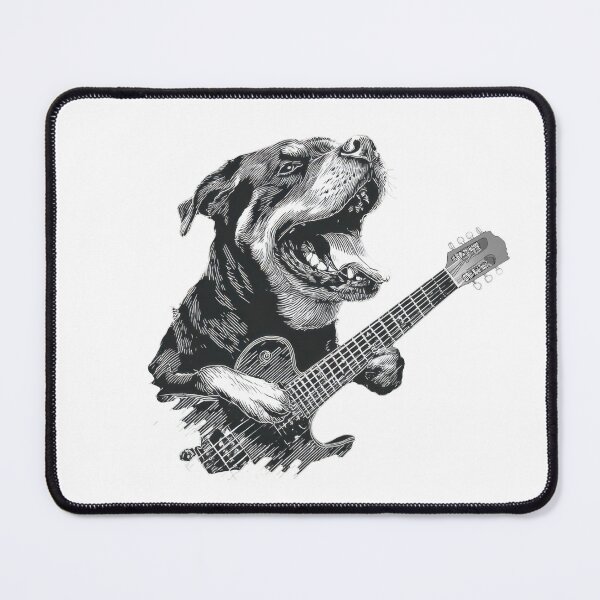 Item preview, Dog playing guitar in a cool style designed and sold by anytka.