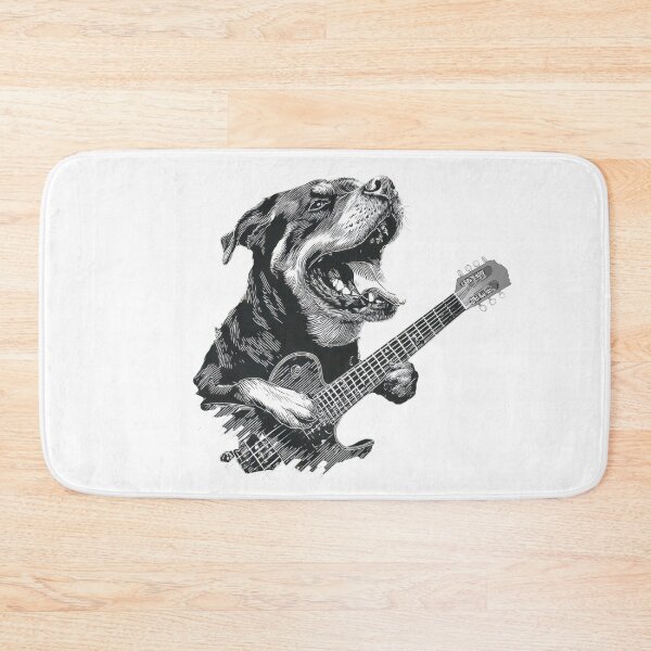 Item preview, Dog playing guitar in a cool style designed and sold by anytka.