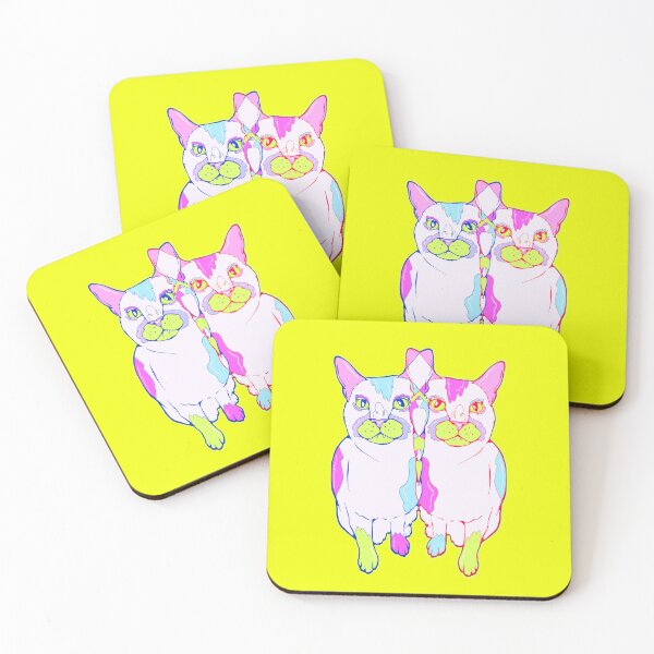 Item preview, twin kitties designed and sold by crestfallenmermaid.