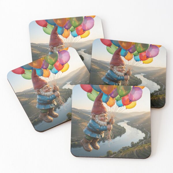Item preview, Gnome Flies Over Blue Dragon River in Portugal designed and sold by Tridentulus.