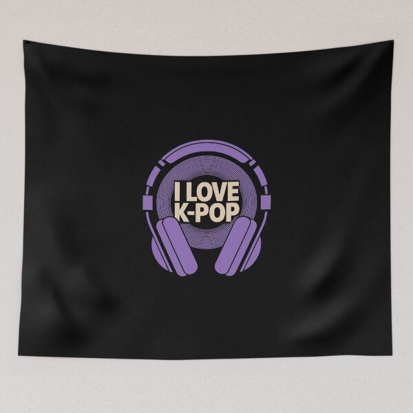 Item preview, I Love K-Pop Headphones  designed and sold by jkrphoto.
