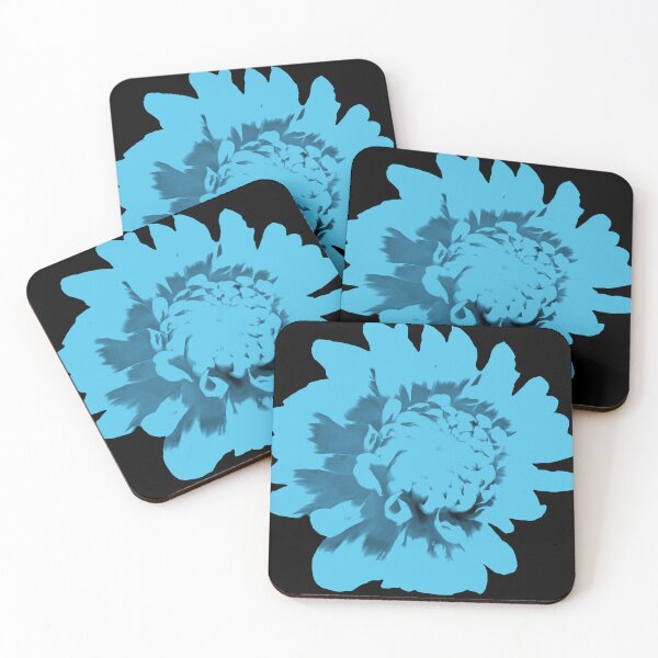 Item preview, Ice blue dahlia summer flower designed and sold by pixperienz4u.