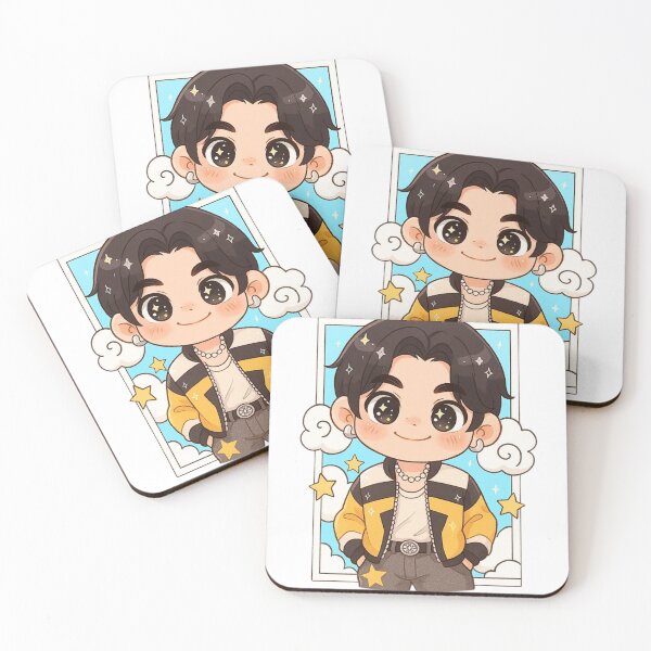 Item preview, Cute Chibi Saja Boys K-pop Group Leader designed and sold by SweetFury.
