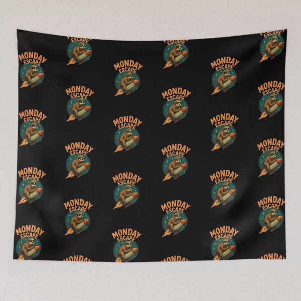 Item preview, Escape monday on a rocket designed and sold by pixperienz4u.