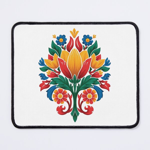 Item preview, Łowicz Rebirth | Slavic Folk Wycinanki Flower Bud | Colorful Spring Design designed and sold by YvkafromPoland.