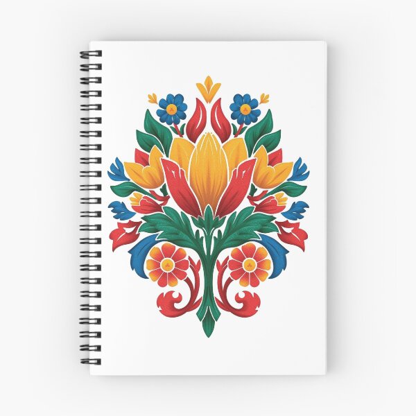 Item preview, Łowicz Rebirth | Slavic Folk Wycinanki Flower Bud | Colorful Spring Design designed and sold by YvkafromPoland.