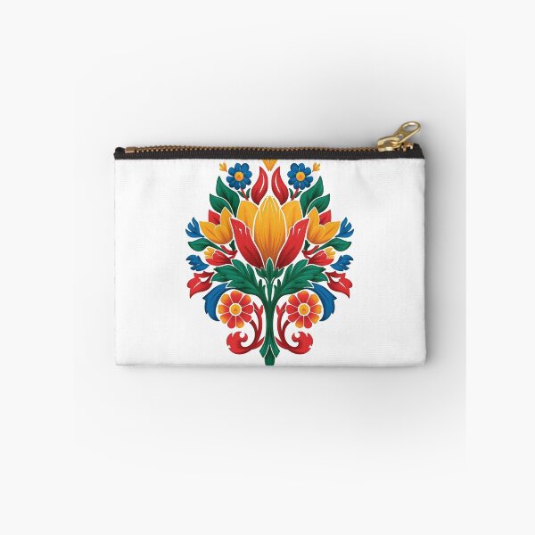 Item preview, Łowicz Rebirth | Slavic Folk Wycinanki Flower Bud | Colorful Spring Design designed and sold by YvkafromPoland.