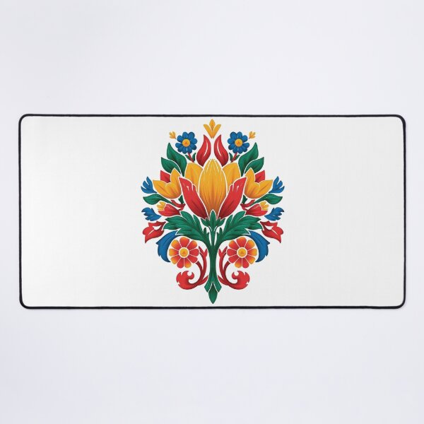 Item preview, Łowicz Rebirth | Slavic Folk Wycinanki Flower Bud | Colorful Spring Design designed and sold by YvkafromPoland.