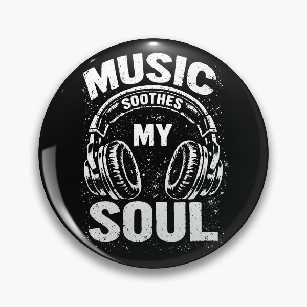 Item preview, Music Soothes My Soul Vintage Headphone Music Lover Musician designed and sold by faridman.
