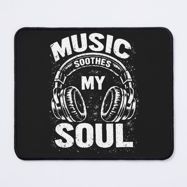 Item preview, Music Soothes My Soul Vintage Headphone Music Lover Musician designed and sold by faridman.