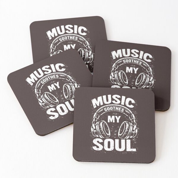 Item preview, Music Soothes My Soul Vintage Headphone Music Lover Musician designed and sold by faridman.